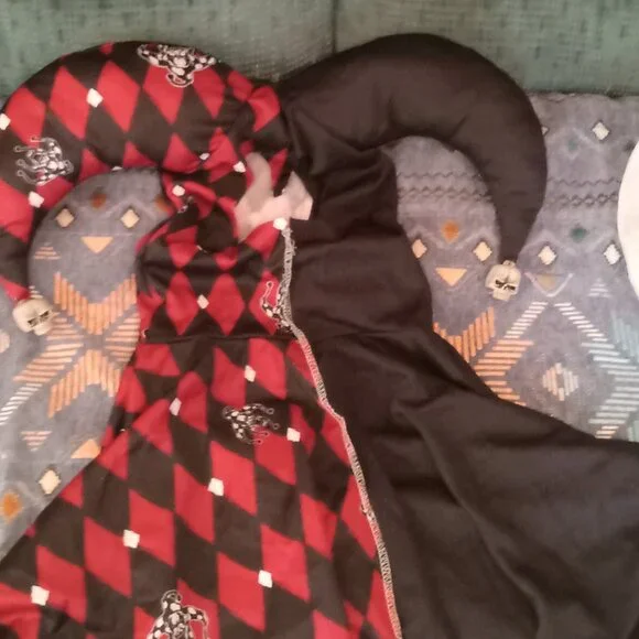 Halloween Sinister Jester joker Costume MEN SIZE LARGE - Picture 8 of 9